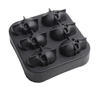 Stampo Per Cubetti Ghiaccio Teschio - Forma Scheletro Riutilizzabile Congelatore | Bacinella In Silicone | Accessorio Raffreddamento Whisky Cocktail Caffè Acqua Bevande Frigorifero Bar Festa
