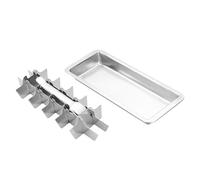 Stampo per cubo in acciaio inossidabile - 18 slot rimovibili rimovibili cubi di ghiaccio | Vassoio di ghiaccio metallico per congelatori | Cubi ghiacciati quadrati per congelatore staccabile