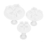 Stampo per Decorare Torte, 3 Pezzi di Plastica per Biscotti con Motivo a Ortensie Stampi a Molla per Biscotti Fatti in Casa