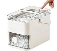 Stampo per di ghiaccio - Contenitore a doppio strato da 7,28x4,3 pollici, contenitore con coperchio a pressione, portatile di grande capacità, facile rilascio | Scatola portaoggetti refrigeran