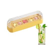 Stampo per di Ghiaccio,Contenitore Antiperdite A Grande Capacità,Design a Spinta con Coperchio - Per Preparazione Bevande da Spiaggia Vacanza Casa Ristorante Cocktail Bourbon e Vino