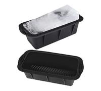 Stampo per di ghiaccio extra large, stampi per cubetti di ghiaccio in silicone per il bagno di ghiaccio, stampo in silicone da 2 pezzi per cubetti di ghiaccio giganti, stampo in silicone