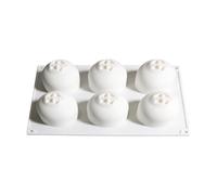Stampo per dolci a 6 cavità, per dolci, per budini e dolci | Stampi in silicone per torte, dolci, budini, gelati, gelatine, biscotti, dessert, cucina, casa e ristorante