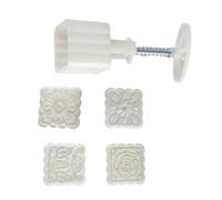 Stampo per dolci in pelle Torte della pressate a mano fagioli quadrati Stampi per torte Stampo in plastica per dessert per amanti della cucina Torte della