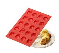 Stampo per dolci in silicone antiaderente con 20 cavità, stampo per mini madeleine, conchiglie di capesante, stampo pop-up, confezione da 1