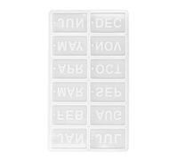 Stampo per dolci in silicone, morbido, flessibile, riutilizzabile, durevole, facile da sformare, stampo fai da te per realizzare torte, pendenti, artigianato, bianco, 185 g. (Stampo per l'elenco dei