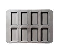 Stampo per finanziere, vassoi rettangolari antiaderenti, 25,5 x 20 x 4 cm, piccole teglie per pagnotta, piccoli per pagnotta, resistenti al calore, per muffin, brownie, cupcake, cheesecake