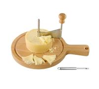 Stampo per fiori di formaggio - Grattugia per formaggio in acciaio con manico e base in legno, per riccioli, rose, tazze decorative, cucina domestica, ristorante, caffè, Natale, feste, regalo.