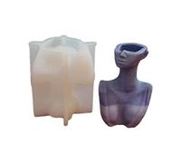 Stampo per fioriera in silicone Busto Forma del corpo Vaso di fiori Stampo per colata in resina Vaso per piante grasse Stampo epossidico portapenne Stampi per vasi Stampi in resina Silicone