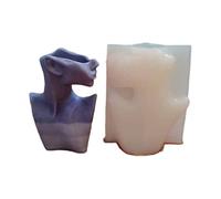 Stampo per fioriera in silicone Busto Forma del corpo Vaso di fiori Stampo per colata in resina Vaso per piante grasse Stampo epossidico portapenne Stampi per vasi Stampi in resina Silicone