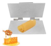 Stampo per fogli di cera d'api, macchina per goffratura di cera d'api 220x420 mm, strumento per pressatura a pettine con dimensioni delle celle di 4,9 mm/5,3 mm per forniture per apicoltura(4.9MM)