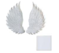 Stampo per fondente a forma di cherubino - stampi in silicone a forma di ali d'angelo, stampi per zucchero a forma di ali d'angelo, per dessert, caramelle, zucchero, fondente, stampo in silicone per
