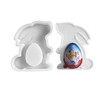 Stampo per fondente a forma di coniglio, in silicone 3D, a forma di coniglietto pasquale, per cupcake, biscotti, candele, stampi a forma di animale per resina epossidica, cemento, gesso, primavera
