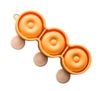 Stampo per Gelati a Ciambella in Silicone, 3 Forme Arancia | Uso Multiuso, Facile Pulire e Riporre, per Creativi e Festa della Mamma