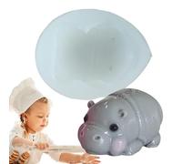 Stampo per gelatina a forma di ippopotamo, multifunzione, per torte | Stampo in silicone per budini, biscotti, gelatine, cioccolatini, caramelle, cubetti di ghiaccio, mousse, caramelli, dessert