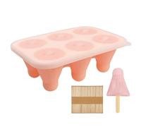 Stampo per gelato, coperchio a prova di perdite, ispirato al badminton, stampo in silicone con bastoncini di legno, per fondente, caramello, dessert, brownie, yogurt, succo, torta, cioccolato, mousse
