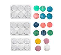 Stampo per gelato fatto a mano a 6 fori per feste di metà autunno Stampi in silicone per resina sapone candele forme cottura in resina colata in resina colata in resina per uso alimentare