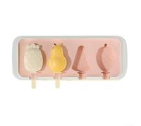 Stampo per gelato flessibile in silicone per ghiaccioli con rimozione senza sforzo e durata multipla del ciclo di congelamento (frutto di ananas)