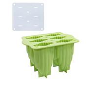 Stampo per gelato in silicone con coperchio per ghiaccio per pop stampi riutilizzabili ghiaccioli che fanno gadget fatti a mano da cucina per stampi per ghiaccioli in silicone con vassoio