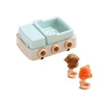 Stampo per gelato per bambini, in silicone, fai da te, per biscotti fatti in casa, facile da sformare (verde, 20 x 15,5 x 8,5 cm)