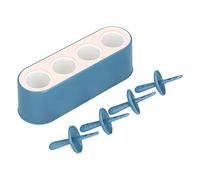 Stampo per gelato Stampo in silicone alimentare riutilizzabile durevole Strumenti fai-da-te per la di casa Perfetto per preparare cubetti di ghiaccio, yogurt, gelatina e (Blu polvere)