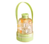 Stampo per ghiaccio, 400 ml, 2 in 1, portatile, riutilizzabile, per congelatore, con coperchio, per succhi di frutta, cocktail, whisky, estate, viaggi, casa, all'aperto, spiaggia, campeggio