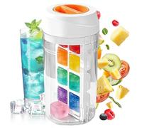 Stampo per Ghiaccio - 8 Scomparti con Coperchio Antigoccia,Contenitori per Cubetti di Ghiaccio,per Congelatore, Appartamento, Ufficio, Campeggio, Picnic, Caffè, Latte, Birra, Whiskey