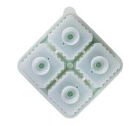 Stampo per ghiaccio a 4 cavitazioni a prova di continuità con coperchio imbuto, stampo per ghiaccio portatile non a strati per bevande, whisky e cocktail.