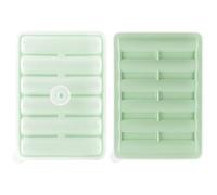 Stampo per ghiaccio a cilindro lungo in silicone per cocktail, birra, tè al latte e altro ancora, cubetti di ghiaccio perfetti per bevande (verde)