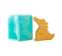 Stampo per ghiaccio a forma di blocco in silicone,riutilizzabile divertente stampo per snack | ghiaccio per congelatore con design di dinosauri - per Whisky vino champagne campeggio casa