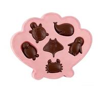 Stampo per Ghiaccio a Forma di Creature Marine | Facile da Sformare, Stampa in Silicone per Cioccolato con Forme di Creature Marine - Stampo per Animali | Per Cucina, Bar, Barbecue, Feste Estive, Whis