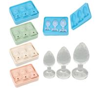 Stampo per ghiaccio a forma di plug in silicone per scherzi per torte fai da te, caramelle al cioccolato (blu)