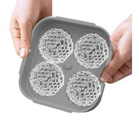 Stampo Per Ghiaccio A - Grande Produttore Di Palline Di Ghiaccio Con Coperchio | Vassoio Cubo Di Ghiaccio Quadrato | Vassoio Di Ghiaccio Nelle Forme Della Palla | Design Di Rilascio Facile Da St