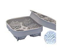 Stampo per ghiaccio a , in silicone 3D, in forma sferica, facile pubblicazione, riutilizzabile, senza BPA, design facile da rilasciare, per cioccolato, vaniglia, succo di budino