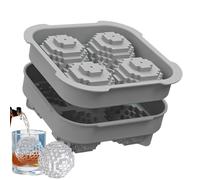 Stampo Per Ghiaccio A Palla, Vassoio Di Ghiaccio 3D | Vassoio Di Ghiaccio In Silicone 3D A Forma Di Palla,Stampo Di Sicurezza Facile Design Di Rilascio Facile Per Salsa Di Vaniglia Al Cioccolato