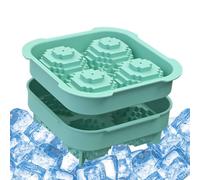 Stampo Per Ghiaccio A Palla, Vassoio Di Ghiaccio 3D | Vassoio Di Ghiaccio In Silicone 3D A Forma Di Palla,Stampo Di Sicurezza Facile Design Di Rilascio Facile Per Salsa Di Vaniglia Al Cioccolato