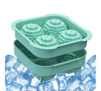 Stampo per ghiaccio a palla, vassoio per ghiaccio 3D | Divertente vassoio per ghiaccio a forma di - Stampo di sicurezza facile Design a rilascio facile per salsa alla vaniglia al cioccolato