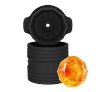 Stampo per Ghiaccio a Silicone Flessibile Grande con Coperchio Facile | Ice Ball Maker per Cocktail Bourbon Bevande Birra Caffè Succo Home Bar Festa Estiva Campeggio Esterno