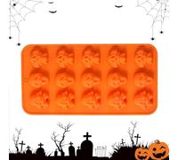 Stampo per Ghiaccio a Teschio - Stampo per Caramelle Gommose a Forma di Testa,Stampo In Silicone 15 Cavità Per Dolci Cubetti Gelatine Facile Rimoziono Per Cucina