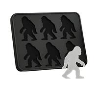Stampo per ghiaccio Bigfoot in silicone a 6 cavità, per alimenti, scimpanzé, scimmia, mostro, vassoio flessibile per ghiaccio, per bevande per feste