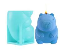 Stampo per ghiaccio Capybara - vassoio decorativo per ghiaccio animale 3D, stampo in silicone a rilascio facile | Capybara Cake Decoration Design Fun Design, Party Favor Accessory for Easter Birthday