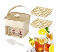 Stampo per ghiaccio con manico e coperchio a pressione | Grande Capacità Whisky Ice Mold Per Whisky Cocktail Bourbon Caffè Succo Casa Campeggio Festa Estate