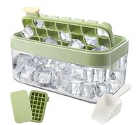 Stampo per Ghiaccio con Paletta e Contenitore, Rimozione Facile dei Cubetti di Ghiaccio Capovolgendo lo Stampo, Raffreddamento per Whiskey, 1 Stampi, 1 Secchiello per Ghiaccio e 1 Cucchiaio