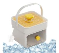 Stampo per Ghiaccio | Contenitori Per Ghiaccio Con Maniglia E Coperchio | Strumento Cucina Multiuso Doppio Strato per Bibite Cocktail Casa e Esterno