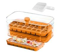 Stampo per Ghiaccio,di Ghiaccio a 2 Strati con Pressione, 64 Griglie e Rilascio Facile | Vassoio per Congelatore di Grande Capacità,per Whisky Caffè Succhi Vino Bar Casa Feste Matrimonio Vacanze