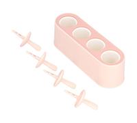 Stampo per ghiaccio durevole, riutilizzabile, stampo in silicone alimentare, strumento fai da te per la cucina domestica, perfetto per fare cubetti di ghiaccio, yogurt, gelatina di frutta, rosa