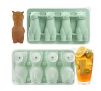 Stampo Per Ghiaccio Forme Divertenti | Stampo Per Ghiaccio Forma Alpaca | 4 Scomparti in Silicone Accessorio da Cucina,Per Casa Campeggio Festa All Aperto Cucina