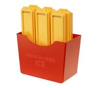 Stampo per ghiaccio fritto francese, vassoio creativo per frittura, 6 riutilizzabili per ghiaccio a rilascio facile, con scatola magnetica, per whisky, cocktail, bevande e caffè