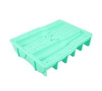 Stampo per Ghiaccio Grande in Silicone Verde 280ml con Coperchio | Succo e Casa, Facile Rimozione, Congelamento Rapido, Formato Riutilizzabile