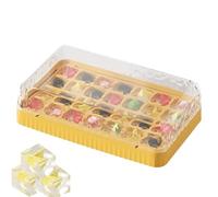 Stampo per ghiaccio grandi - Grande capacità riutilizzabile - Secchiello a spinta con coperchio | Per la casa ristorante camper spiaggia vacanze Whisky cocktail vino e